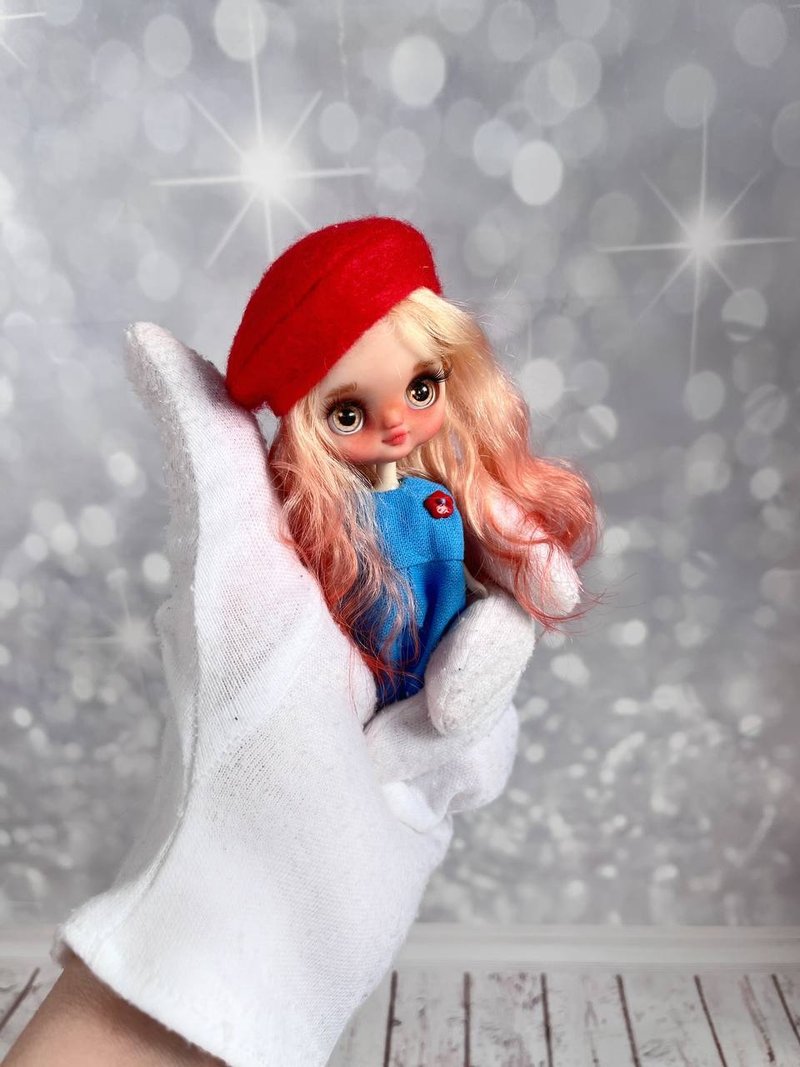 Little redheaded beauty. Petite Blythe doll. - 玩偶/公仔 - 塑膠 紅色