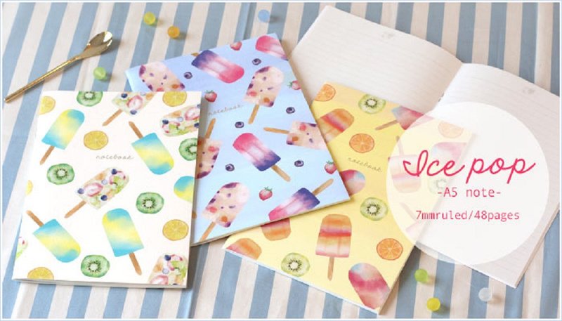 Japan [LABCLIP] Icepop Series A5 Notebook - Notebooks & Journals - Paper 