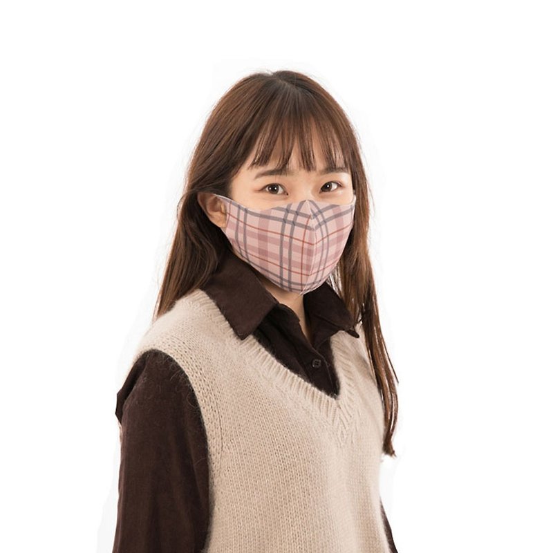 Taffeta latte M ─ 3D three-dimensional breathable mask - Face Masks - Other Materials Multicolor
