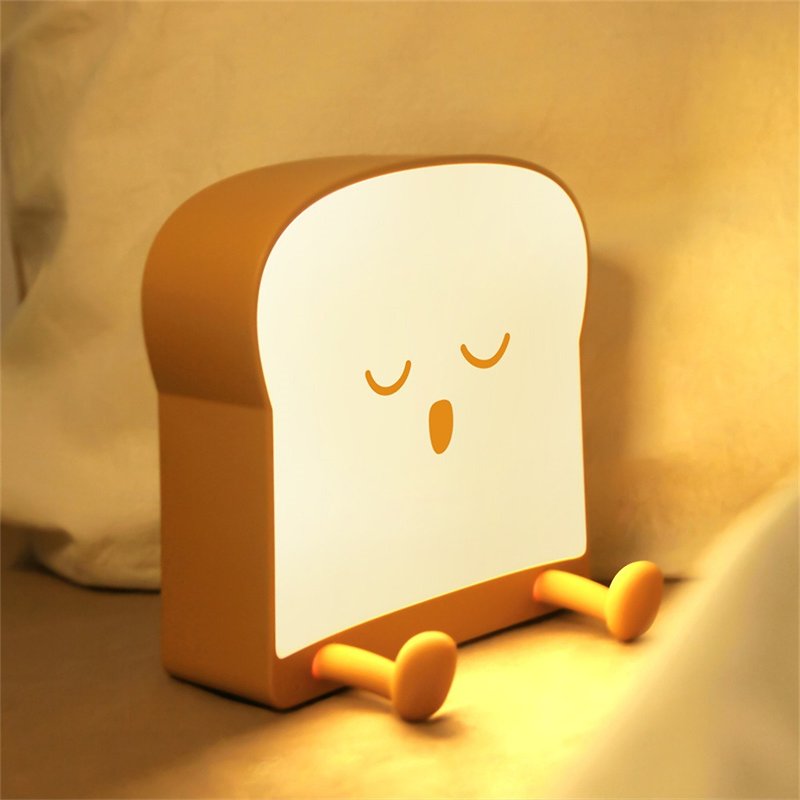 Toast Night Light - Cute Charging Pat Light/Birthday Gift Packaging/Mobile Phone - Lighting - Plastic 
