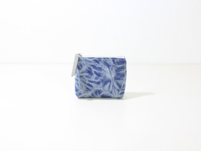[] MAMAのクローゼットデニムステッチ財布（ブルーミング） - 小銭入れ - コットン・麻 ブルー