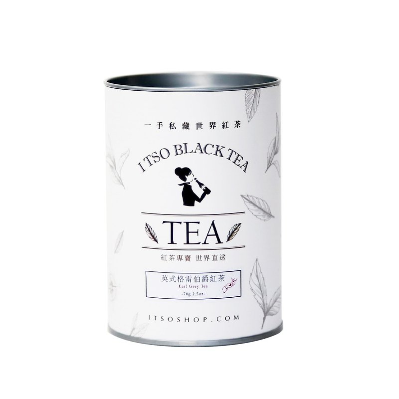 English Earl Gray black tea 70g/can with gift - ชา - อาหารสด ขาว
