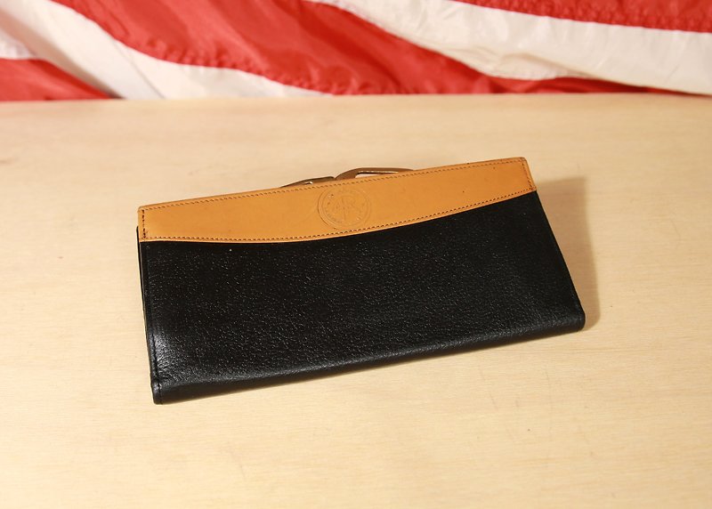 Back to Green :: Stitching long walled vintage wallet (WT-43) - Wallets - Genuine Leather 