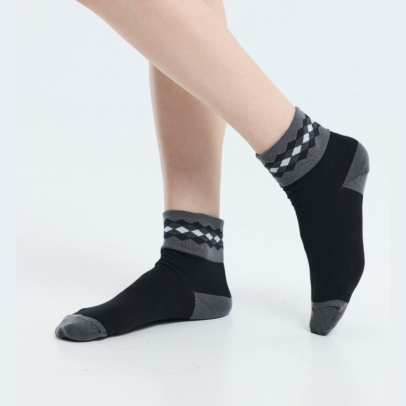 貝柔日系萊卡寬口襪-小菱格(男女適用) - 襪子 - 棉．麻 透明