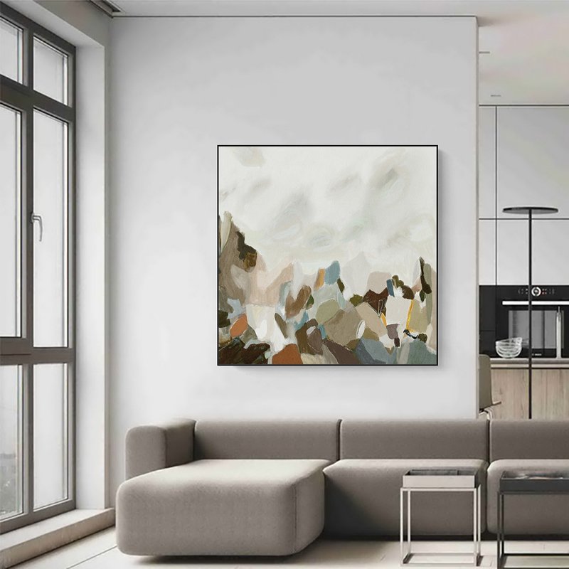 Forest Story | Square | Decorative Painting | Can be customized in large sizes - Posters - Wood 