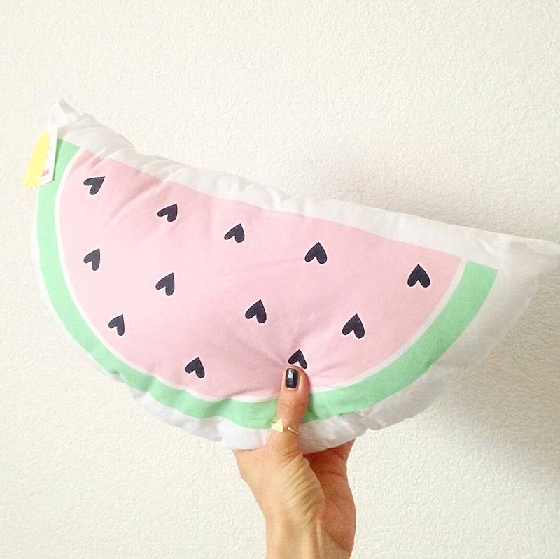 Out of Print Sale Netherlands | a Little Lovely Company ❤ Nordic wind cure watermelon pillow - Pillows & Cushions - Cotton & Hemp Pink