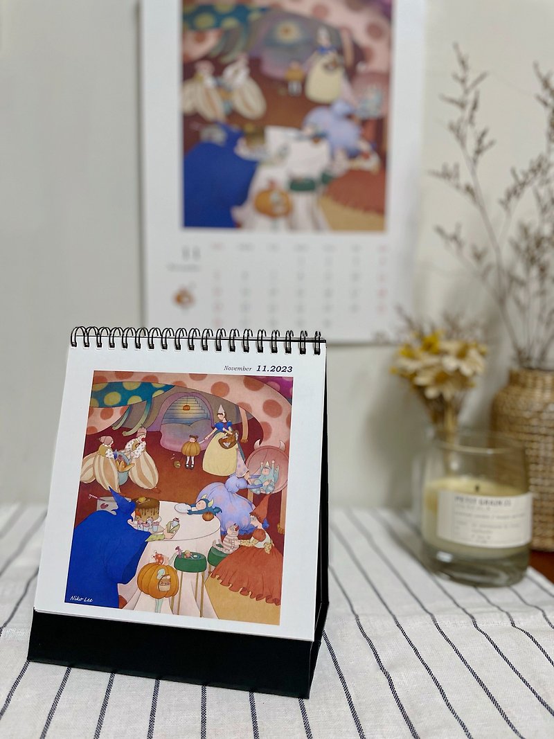 【2023 Picture Book Illustration Desk Calendar】We are not only cute, but also lively!! - ปฏิทิน - กระดาษ 