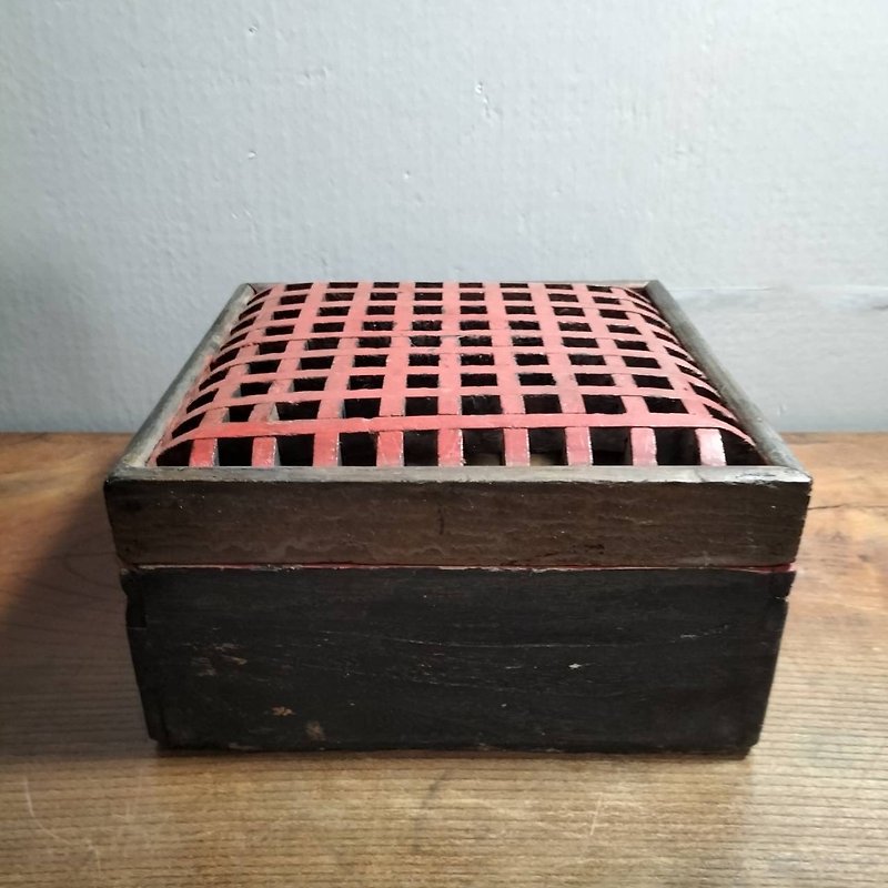 Incense clock box  Japanese antique - กล่องเก็บของ - ไม้ สีดำ