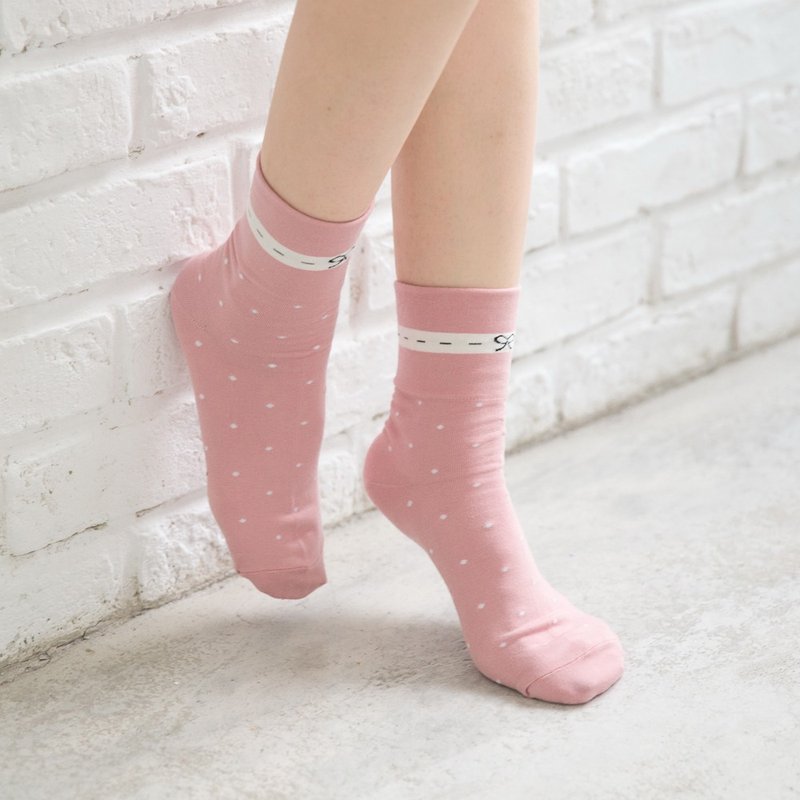 65% U.S. SUPIMA Cotton No Pressure Wide Mouth Deodorant Socks_Bow Knot Deodorant Socks Wide Mouth Socks Socks - ถุงเท้า - ผ้าฝ้าย/ผ้าลินิน สีน้ำเงิน