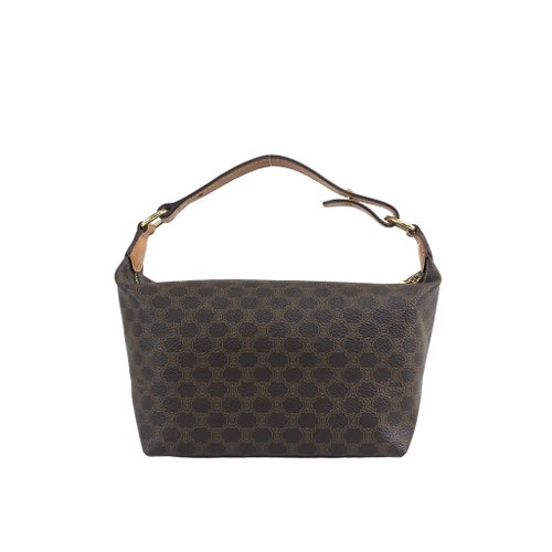 希少　CELINE セリーヌ　マカダム　バニティバック　ハンドバッグ　送料無料 VINTAGE CELINE/セリーヌ】macadam バニティバッグ