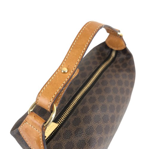 セリーヌ　CELINE　バニティバッグ　ハンドバッグ　レザー　マカダム VINTAGE CELINE/セリーヌ】macadam バニティバッグ
