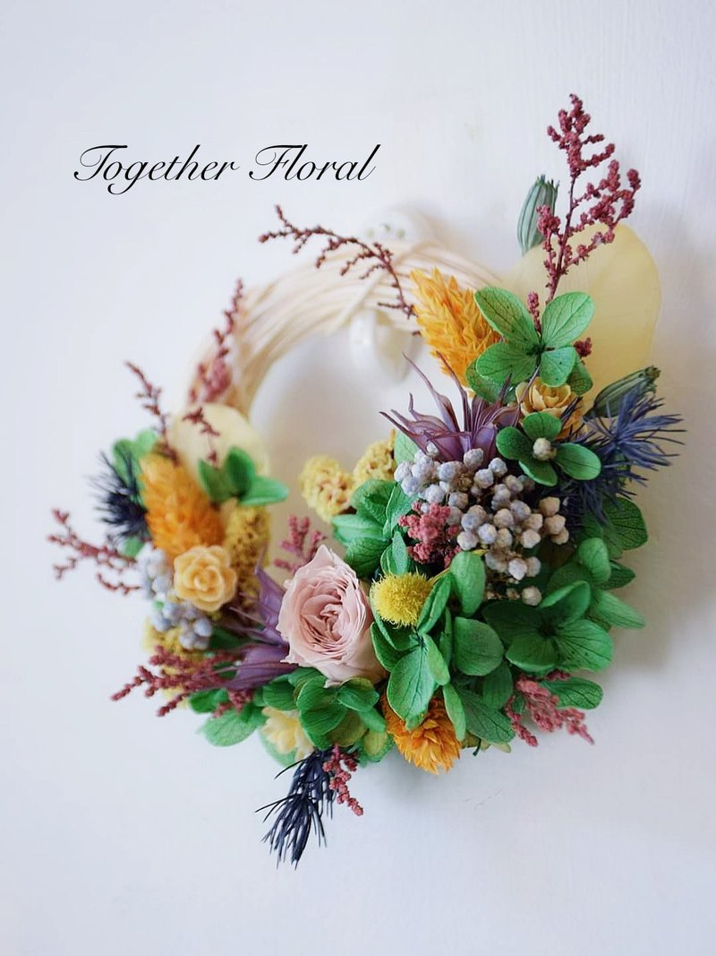 Preserved flower small wreath - ช่อดอกไม้แห้ง - พืช/ดอกไม้ 