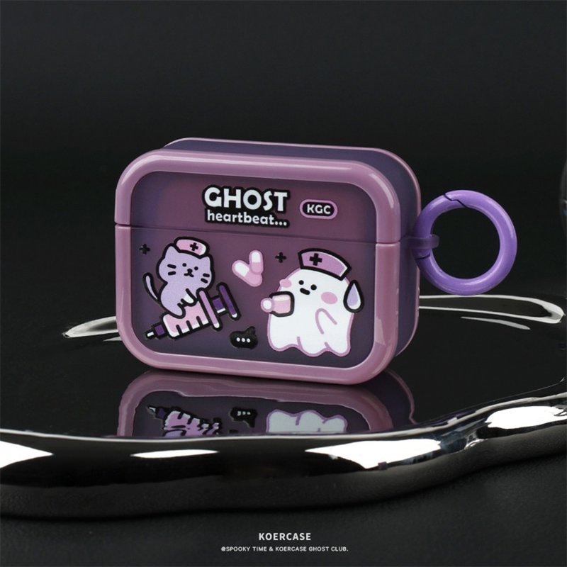 Injection treatment doctor little ghost AirPods 1/2/3/Pro second generation earphone protective cover soft shell - เคส/ซองมือถือ - วัสดุอื่นๆ 