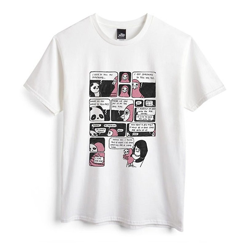 Aiyu Novels-White-Unisex T-shirt - Men's T-Shirts & Tops - Cotton & Hemp White