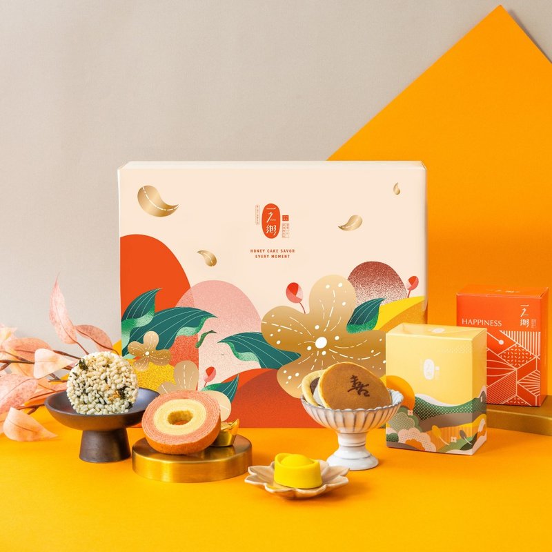 [Hometown of One] Fragrance of Spring B (Spring Festival Gift Box) - Cake & Desserts - Other Materials Gold