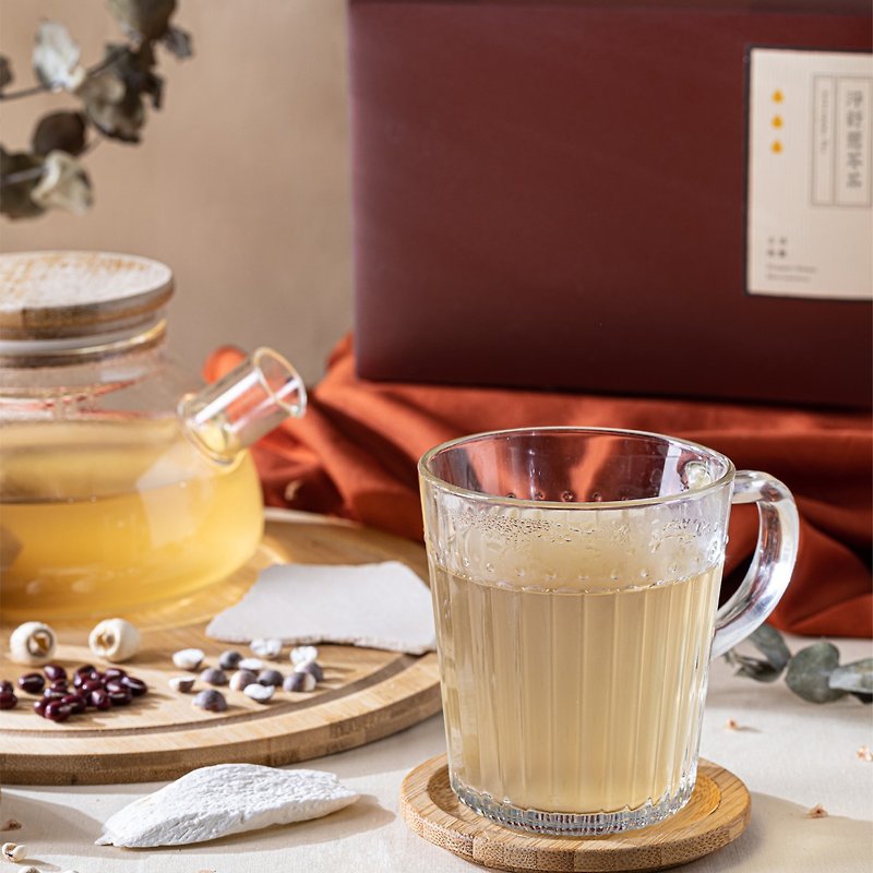 Chinese herbal tea | Jingshu Coix Tea 21 pieces [Adjust physical fitness] Caffeine-free health tea lightly moistens coix seeds - ชา - อาหารสด สีนำ้ตาล