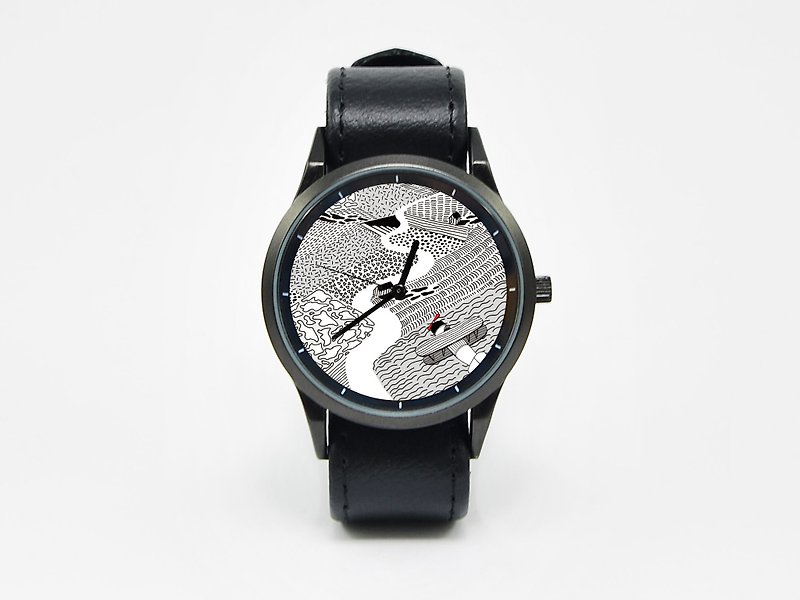 「イラストウォッチ」Xのイラストが-Adventure 30を見ます - 腕時計 - 金属 ホワイト