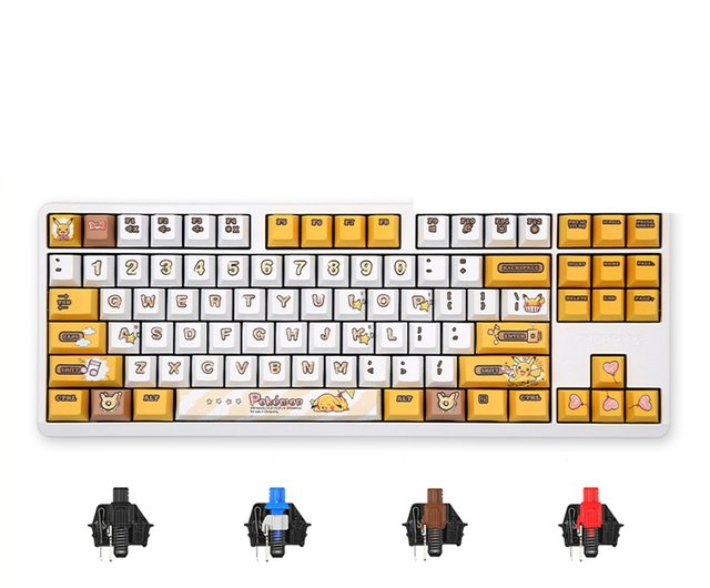 ポケモンタイピング 送料無料スペシャル】カスタムワイヤードメカニカルキーボード