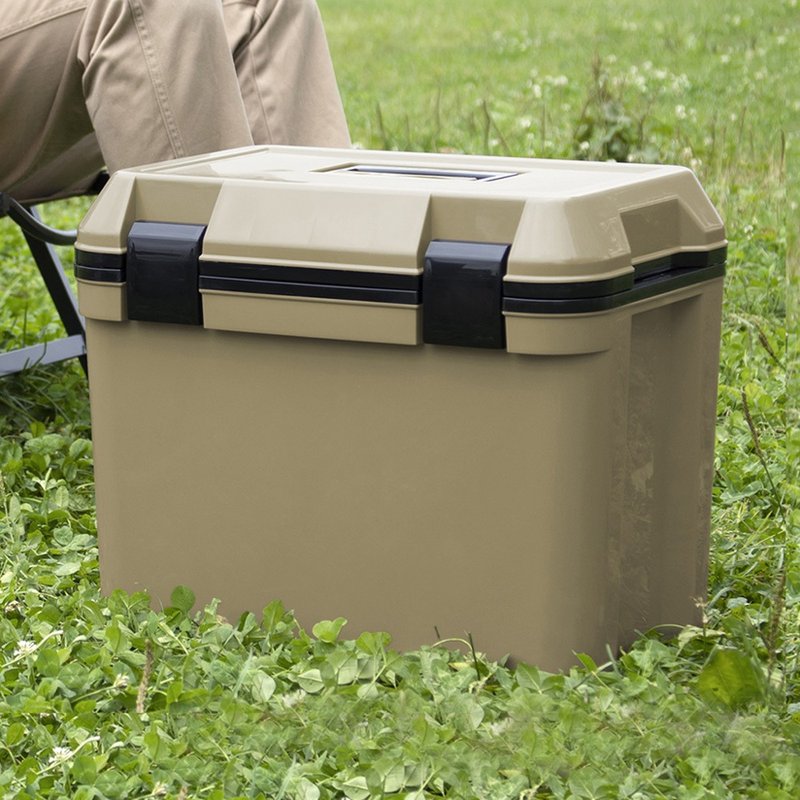 日本JEJ ASTAGE 日製手提肩揹兩用保冷冰桶-25L-多色可選 - 露營用品 - 塑膠 卡其色