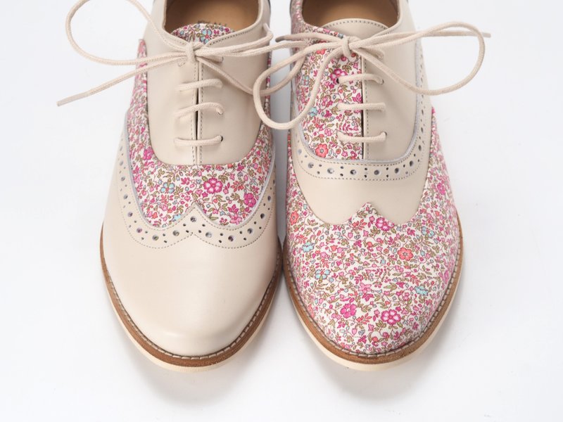 Aileen Oxford Shoes-Aileen - รองเท้าอ็อกฟอร์ดผู้หญิง - หนังแท้ สึชมพู