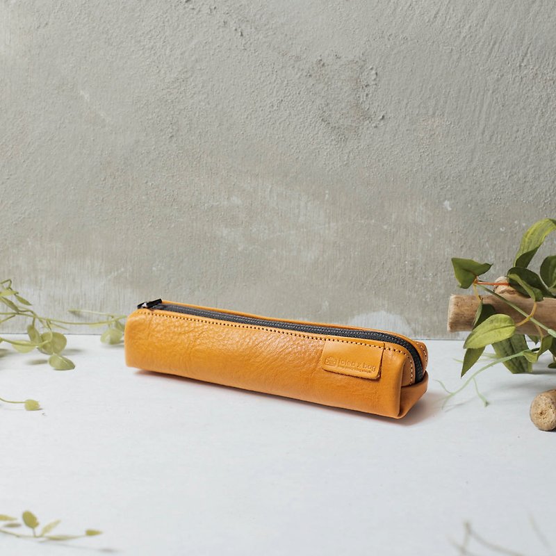 【icleaXbag】''Man Power'' Leather  Pen Pouch DG56 - Pencil Cases - Genuine Leather White
