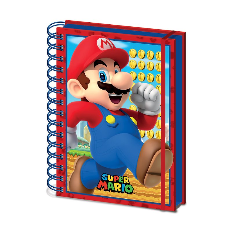 【Imported from UK】Officially Licensed Nintendo Super Mario 3D Notebook - สมุดบันทึก/สมุดปฏิทิน - กระดาษ 