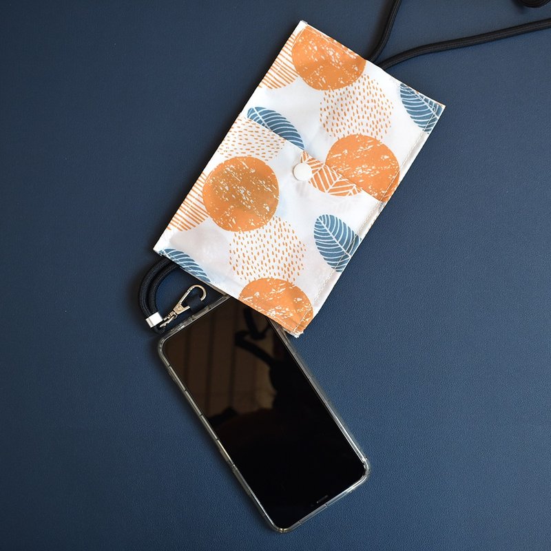 Mobile phone lanyard + protective case_Tuyin Autumn - Phone Accessories - Nylon Orange