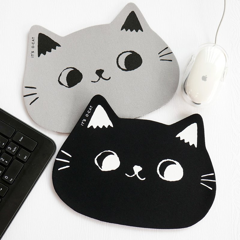 O-CAT-Cute Cat Ear Mouse Pad - แผ่นรองเมาส์ - ยาง 