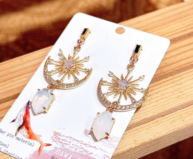 Bohemian opal selling earrings