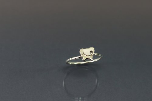 Maple jewelry design 麻吉系列-狗狗與骨頭925銀戒