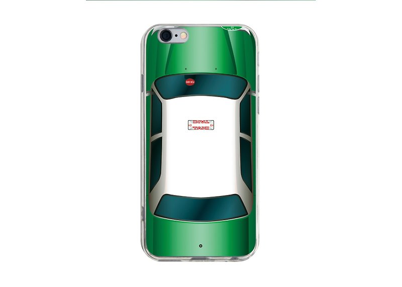 香港的士 綠色 - iPhone X 8 7 6s Plus 5s 三星 S7 S8 S9 手機殼 - 手機殼/手機套 - 塑膠 多色