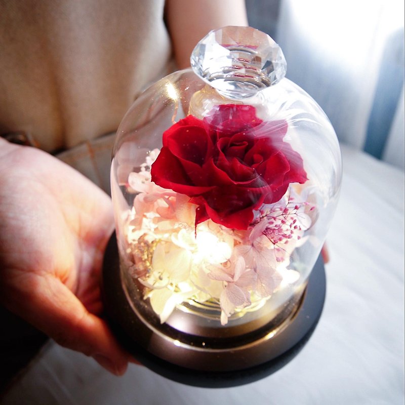 [One person per class] Hand-made Preserved Flower Glass Cover (Small) | Floral Experience Course - จัดดอกไม้/ต้นไม้ - พืช/ดอกไม้ 