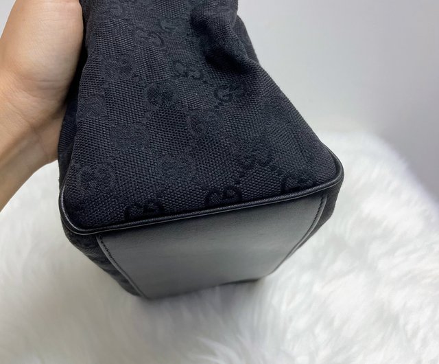 GUCCI Flower Black 10号　新品 gucci_BAG_Black_leather_bird_f