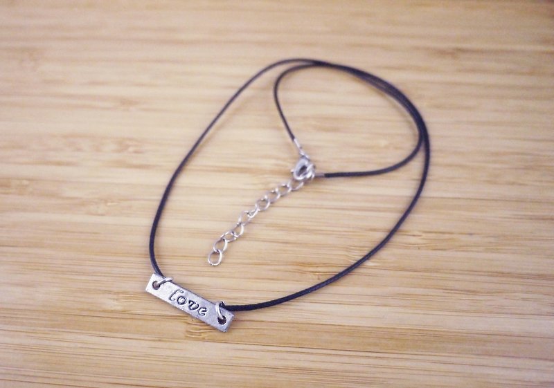 【Secret Lover】Leather cord necklace - สร้อยข้อมือ - วัสดุอื่นๆ หลากหลายสี