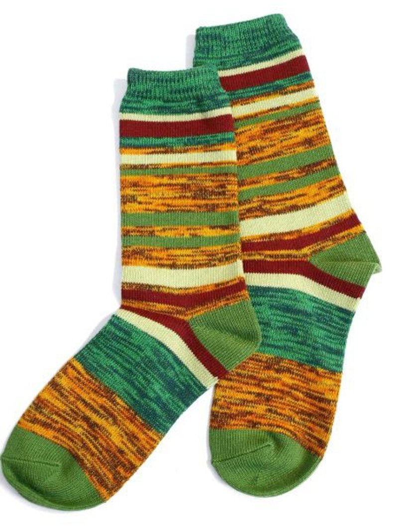 Coloful Stripe Socks 25～28cm - 襪子 - 其他材質 