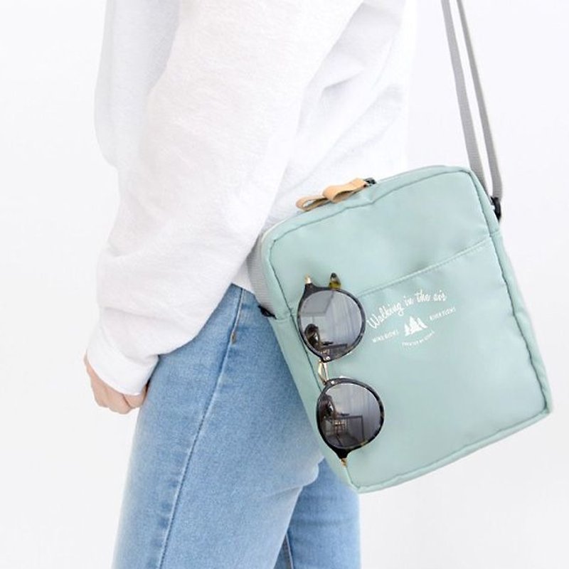 ICONIC Wind and Toast Slim Backpack - Mint Blue, ICO89599 - Messenger Bags & Sling Bags - Polyester Green