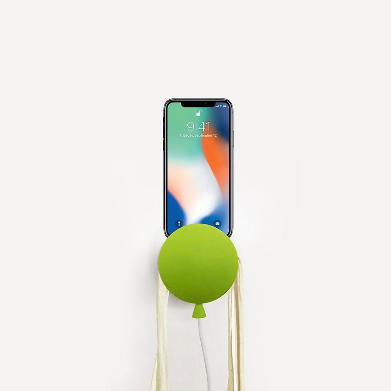 氣球充電器 (綠色) - 手機/平板支架 - 乳膠 綠色