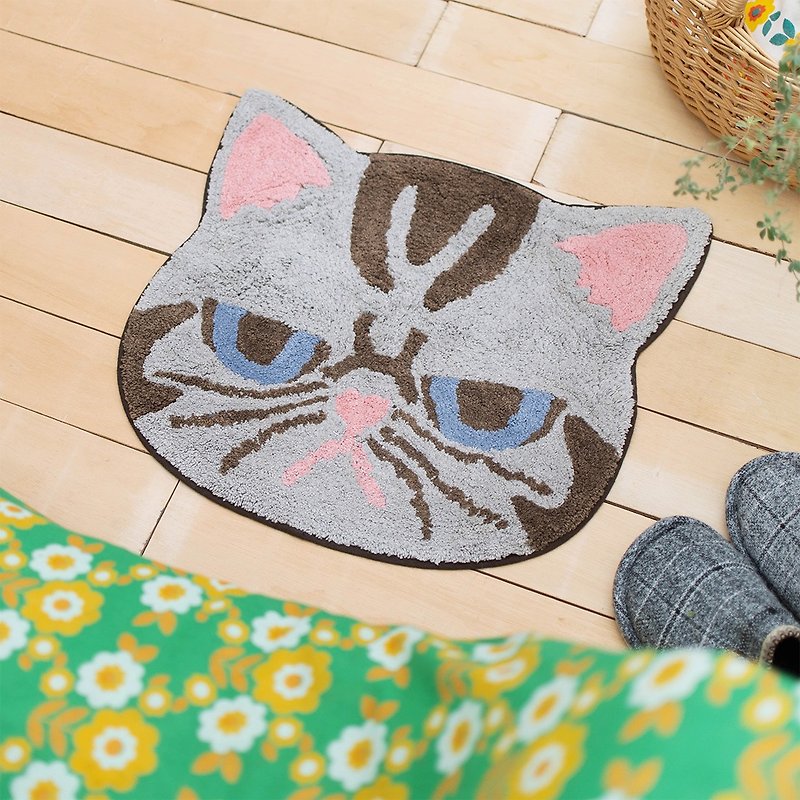 [Pre-order] Cat rug made in India - Rugs & Floor Mats - Cotton & Hemp Silver