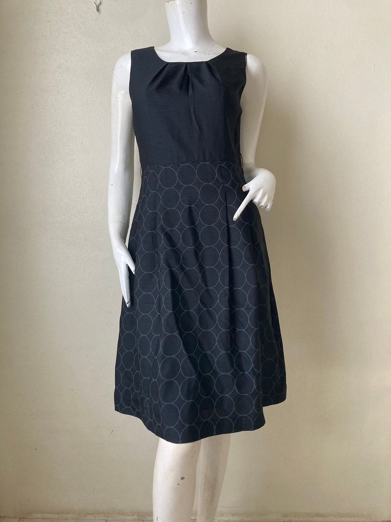 Vintage 1990s Black Mini Dress Size 9AR will fit S - ชุดเดรส - ผ้าฝ้าย/ผ้าลินิน 
