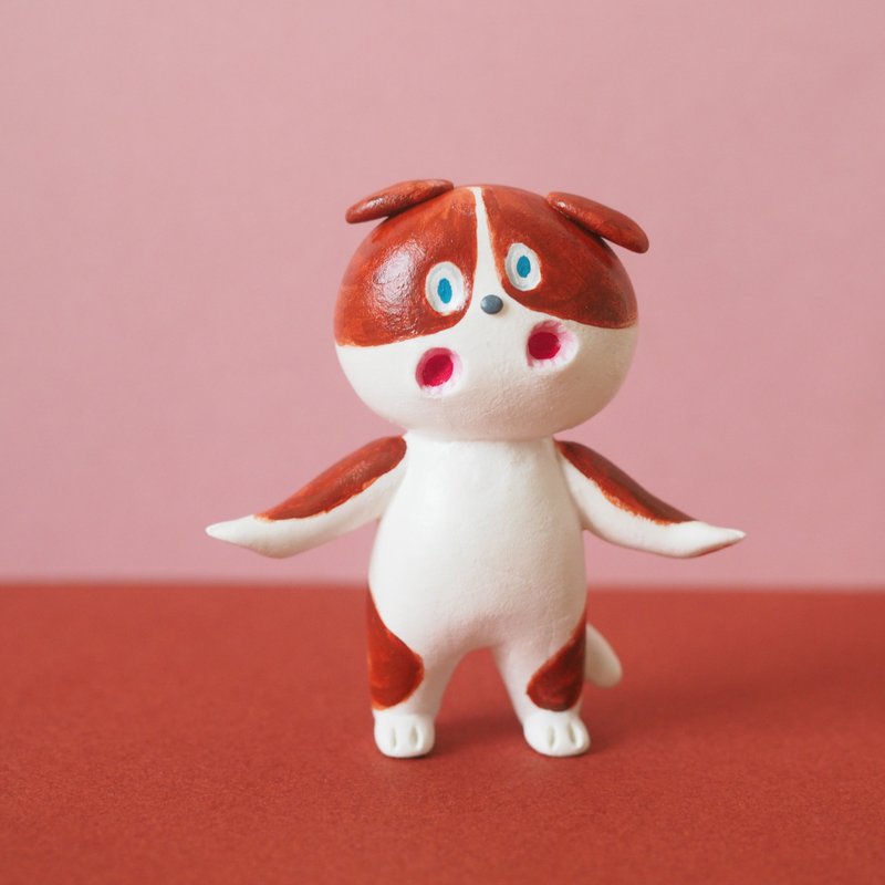 The dog with Many Mouths - 公仔/玩偶 - 黏土 咖啡色