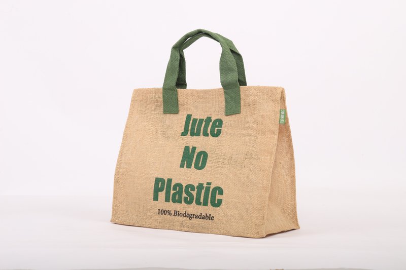 No Plastic KK JuteBag - Natural - Handbags & Totes - Cotton & Hemp Khaki