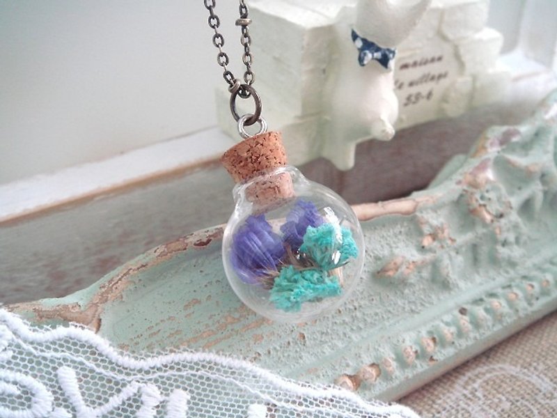Garohands florid bubble glass balls falling feel vial of long chain A493 / A494 / A495 Gifts - Necklaces - Glass 