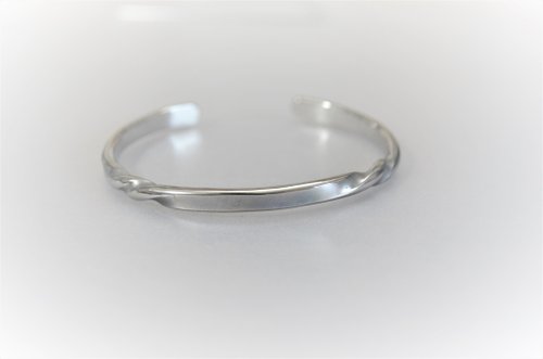 titanium bangle・転・楕円形モデル・内径6０mm - ショップ ねこへい