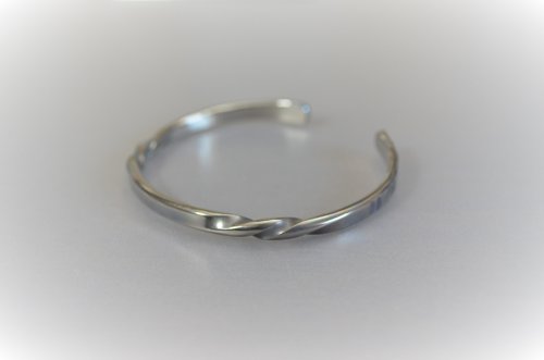 titanium bangle・転・楕円形モデル・内径6０mm - ショップ ねこへい