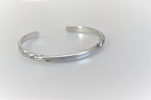 titanium bangle・転・楕円形モデル・内径6０mm - ショップ ねこへい