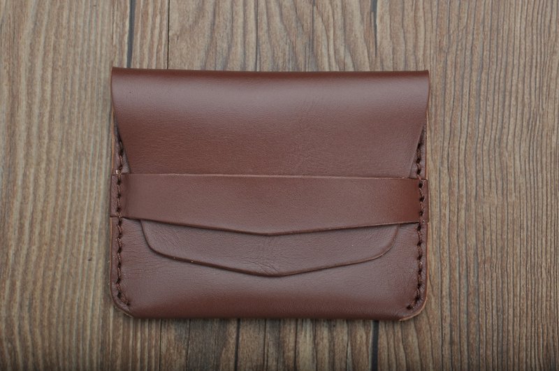 Handmade new card holder Youyou card credit card coin purse placket card protective cover free custom English name - กระเป๋าใส่เหรียญ - หนังแท้ 