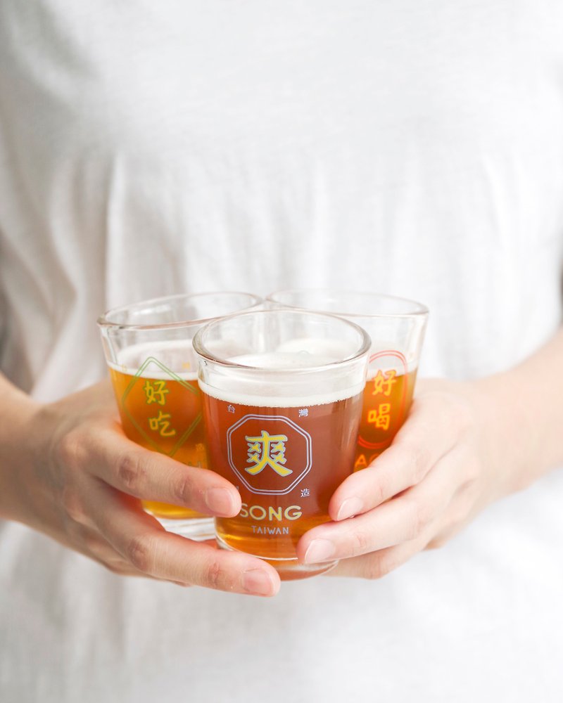 【富士酒台湾料理シャンパーニュ】ビアグラス - グラス・コップ - ガラス 