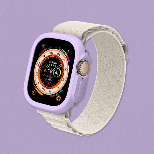 犀牛盾RHINOSHIELD Apple Watch Ultra/Ultra 2 邊框保護殼-紫羅蘭色