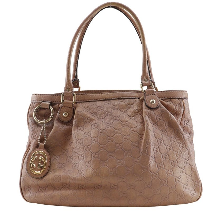【日本直送】グッチ GUCCI スーキー トートバッグ GG 296835 シマレザー ピンク レディース【中古】 - 手提包/手提袋 - 真皮 粉紅色
