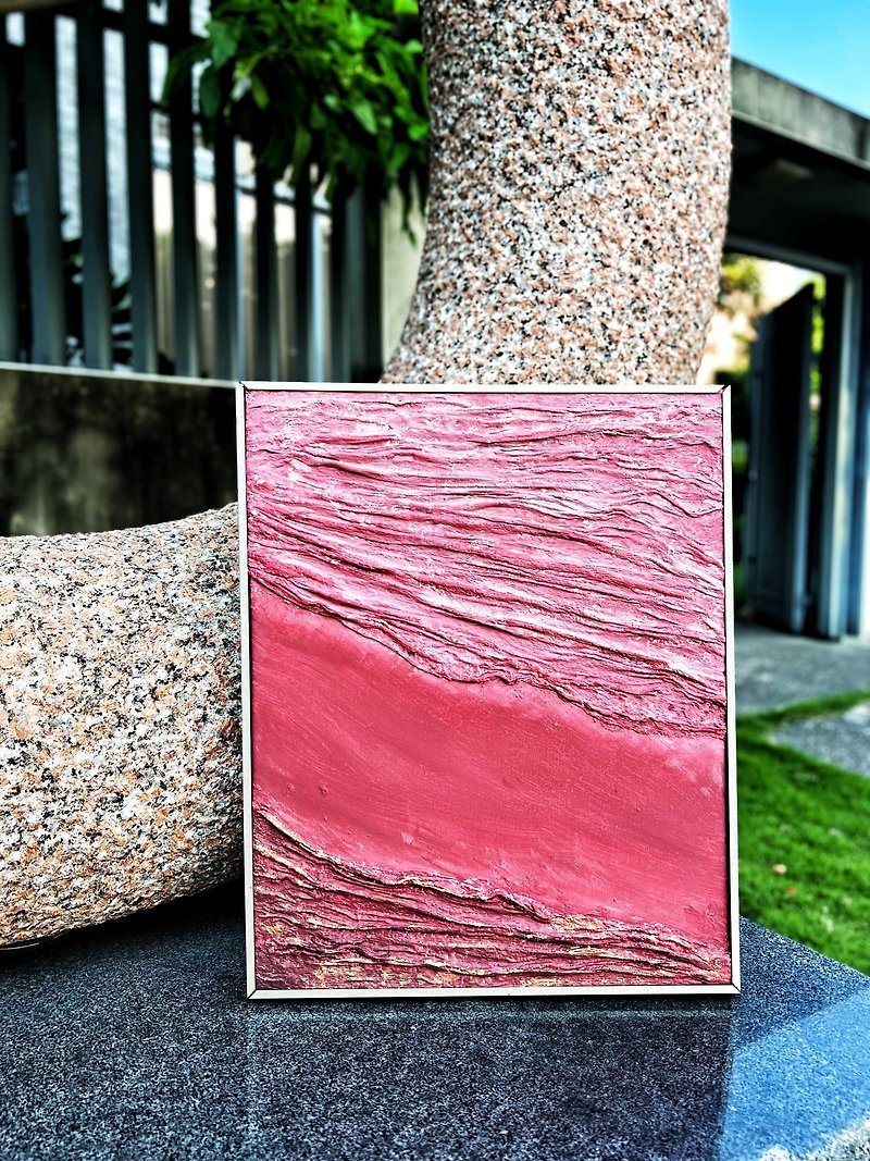 Taichung Experiencel Gypsum Texture Painting Experience Coursel Square and Circle Sculpture - วาดภาพ/ศิลปะการเขียน - อะคริลิค 